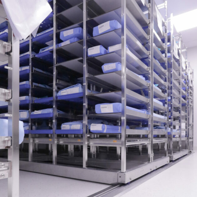 rvs verrijdbare stellingen steriele ruimte OK CSA AZ Klina