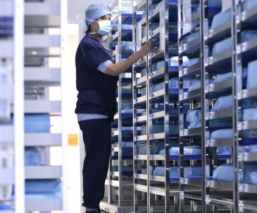 Lisette Convents bij Verrijdbare stellingen AZ Klina